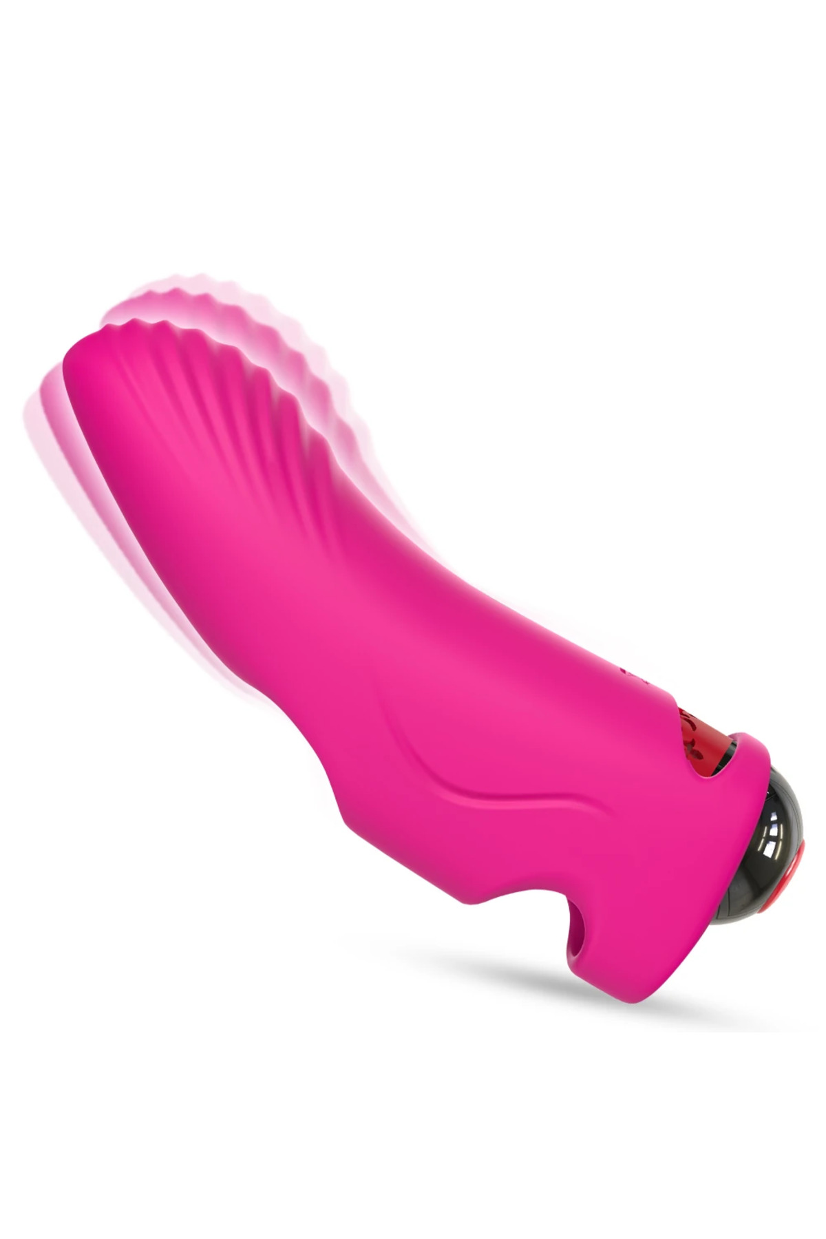 PRIME TOYS Aurora Şarjlı G Nokta ve Klitoris Uyarıcı Parmağa Takılabilir Mini Vibratör - Pembe - Görsel 3