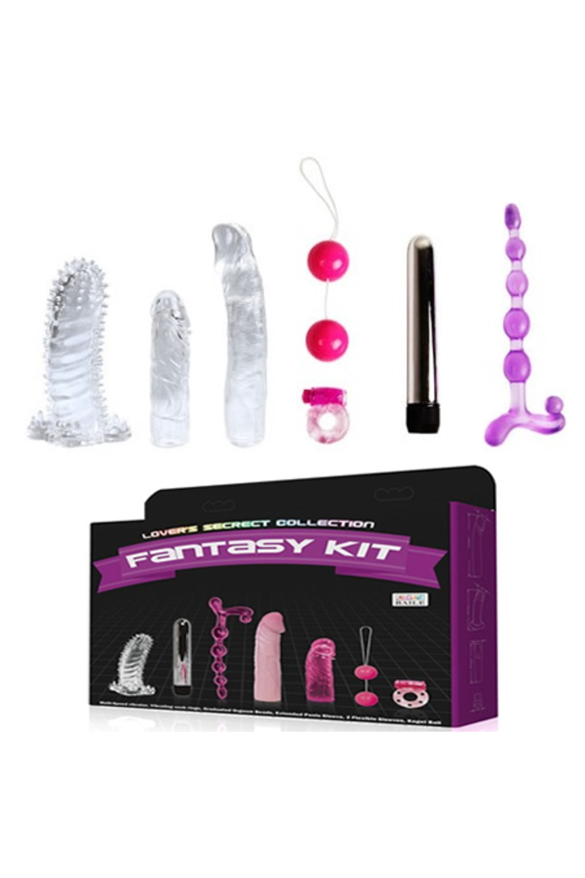 Fantasy Kit 7 Parçalı Ultra Lüks Aşk Seti Vibratör Set