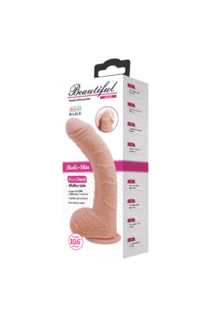 Beautiful 27 CM G-Spot Realistik Damarlı Vantuzlu Dev Dildo Penis