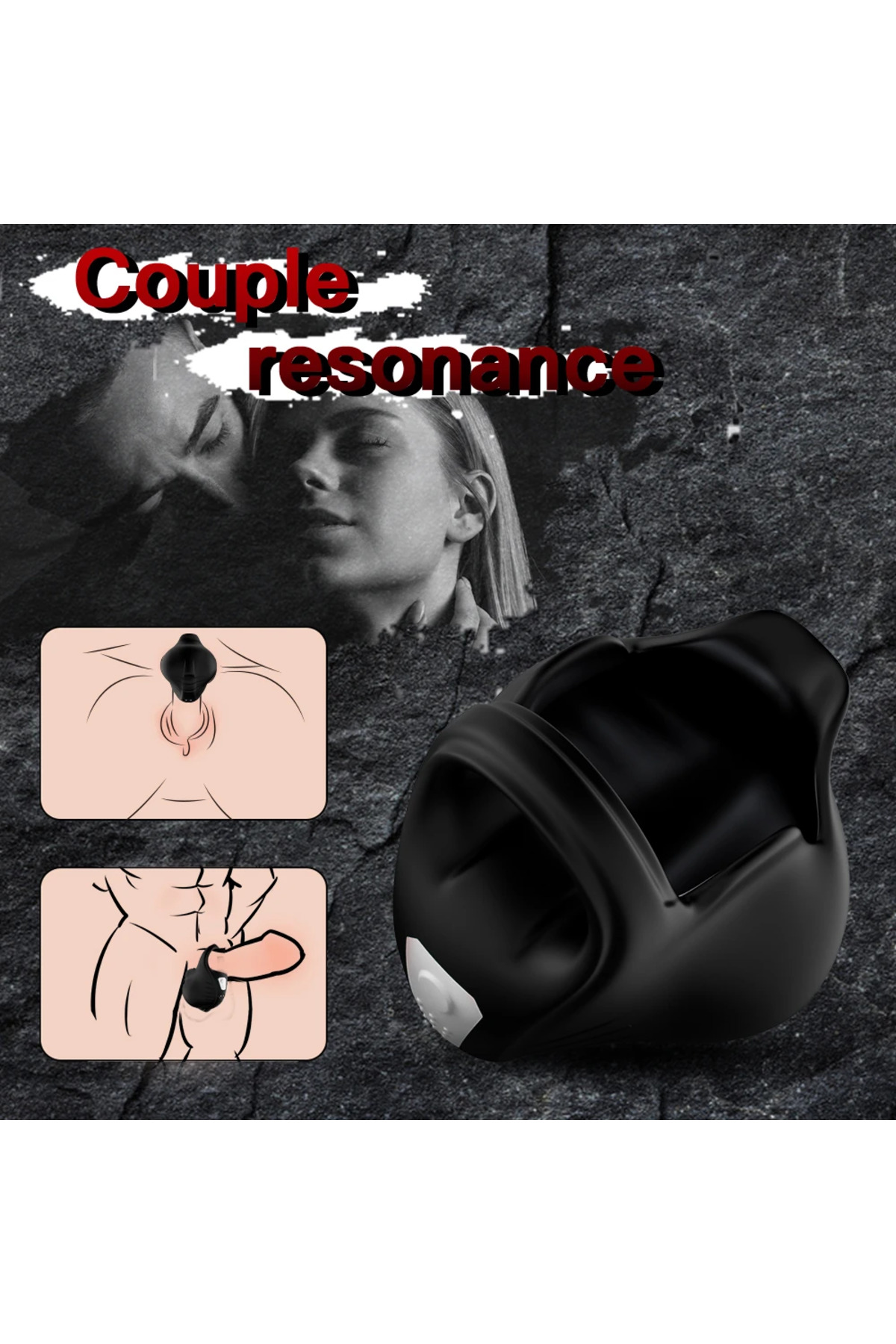 PRIME TOYS Lock Şarjlı Kablosuz Kumandalı Testis Masaj Vibratörü Güçlü Titreşimli Penis Yüzüğü - Görsel 3