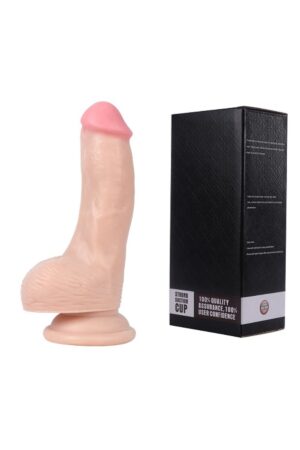 Xise 16 CM Vantuzlu Gerçekçi Realistik Penis Anal Vajinal Dildo