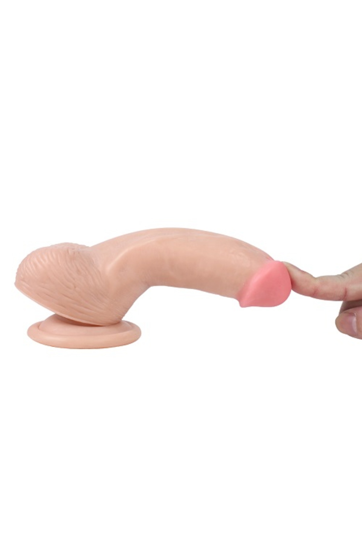 Xise 16 CM Vantuzlu Gerçekçi Realistik Penis Anal Vajinal Dildo - Görsel 4