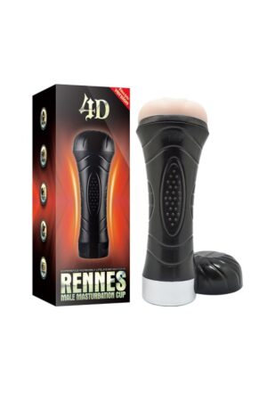 Rennes 4D Kablosuz Sesli Titreşimli Şarjlı Realistik Suni Vajina