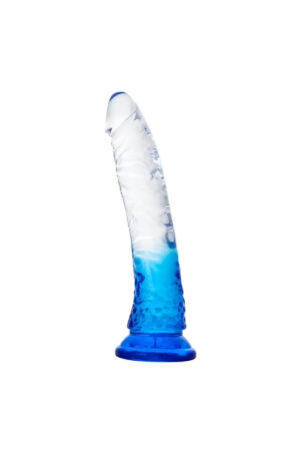 MYST COLOR Dildo Realistik Jel Dokuda Testissiz Ultra Yumuşak Şeffaf Mavi Yapay Penis