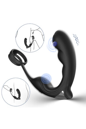 Noel Şarjlı Perine ve Uyarıcı Vibratör Testis Halkalı Penis Yüzüğü