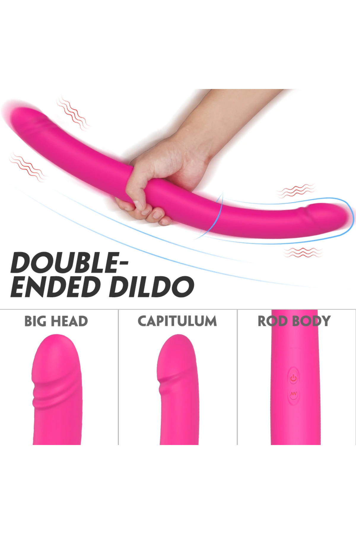Barnett Şarjlı Otomatik İleri Geri Hareketli ve Titreşimli Strapless Çift Yönlü Yapay Penis Vibratör - Görsel 6