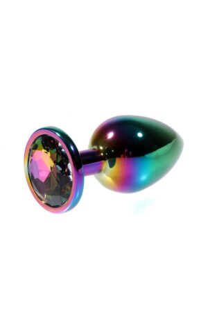 Metal Rainbow Taşlı Rainbow Anal Plug Küçük Boy