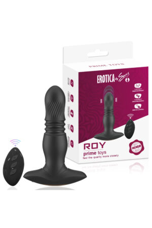 PRIME TOYS Roy Şarjlı Uzaktan Kumandalı İleri Geri Hareketli Masaj Anal Uyarıcı Vibratör