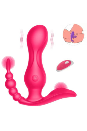 JAIN Kablosuz Kumandalı G-Spot Anal ve Klitoris Uyarıcı Külot İçi Giyilebilir 3 in 1 Vibratör