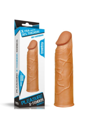 X-Tender 3 CM Dolgulu Realistik Penis Kılıfı Uzatmalı Prezervatif