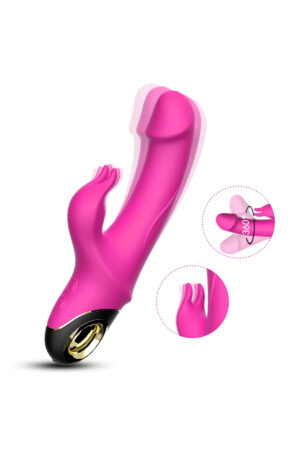 PRIME TOYS Meteror Manyetik Şarjlı Klitoris ve G Spot Uyarıcı 360° Rotasyonlu Rabbit Vibratör