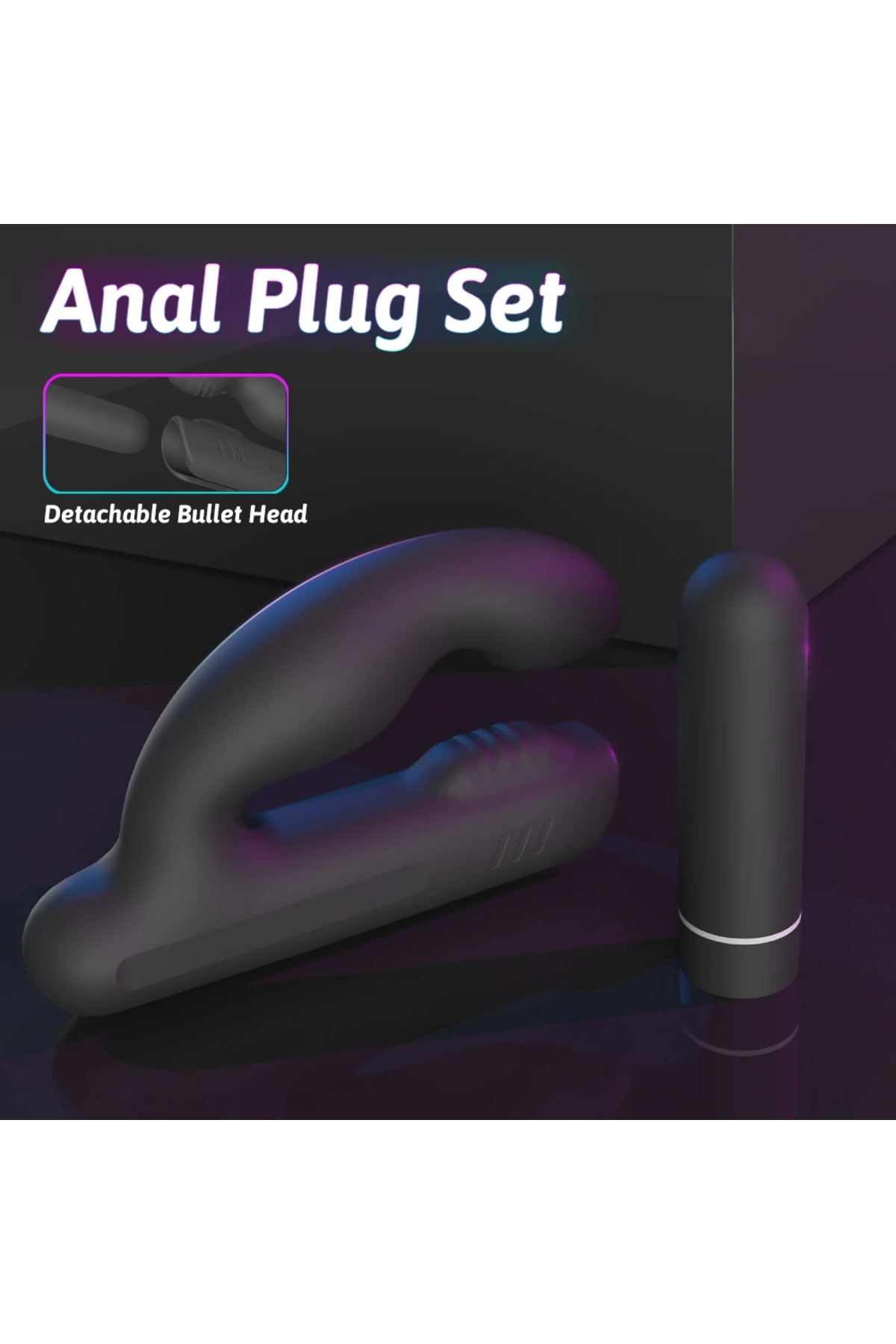 Gladiator Şarjlı Çıkarılabilir Bullet Motorlu 2 in 1 Perine ve Uyarıcı Vibratör - Görsel 5