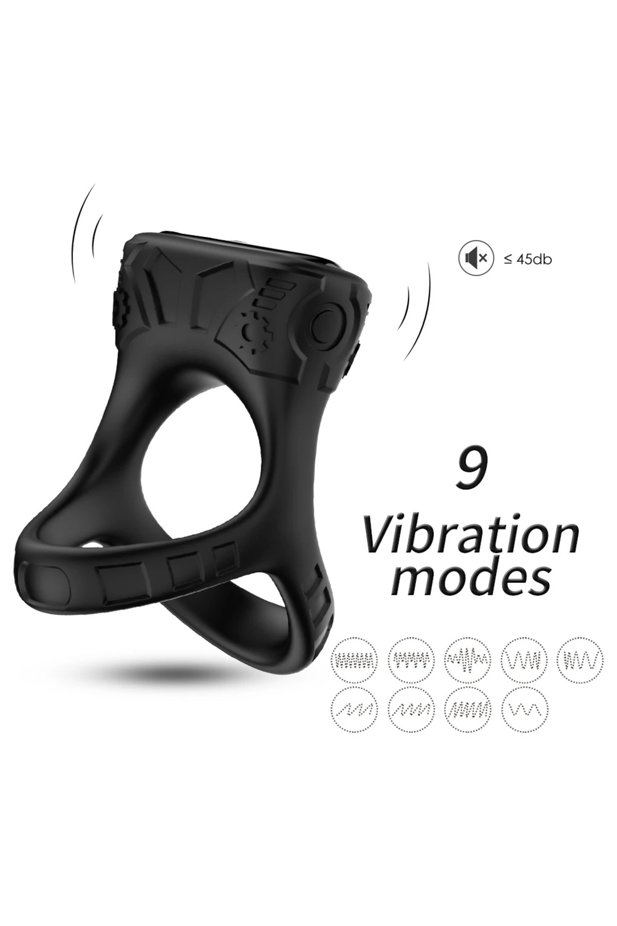PRIME TOYS Rise Şarjlı Güçlü Titreşimli Su Geçirmez Klitoris Uyarıcı Testis ve Penis Yüzüğü - Görsel 2