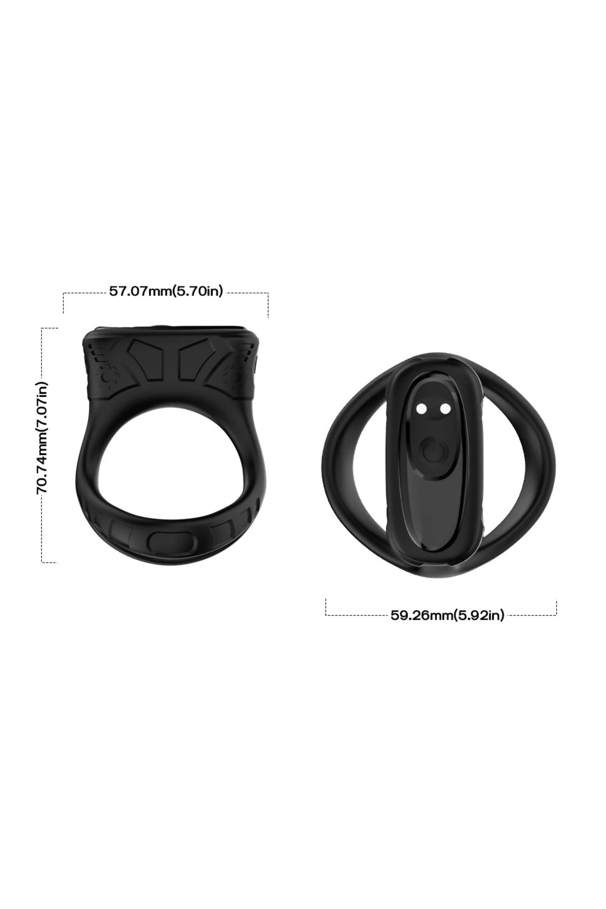 PRIME TOYS Rise Şarjlı Güçlü Titreşimli Su Geçirmez Klitoris Uyarıcı Testis ve Penis Yüzüğü - Görsel 7