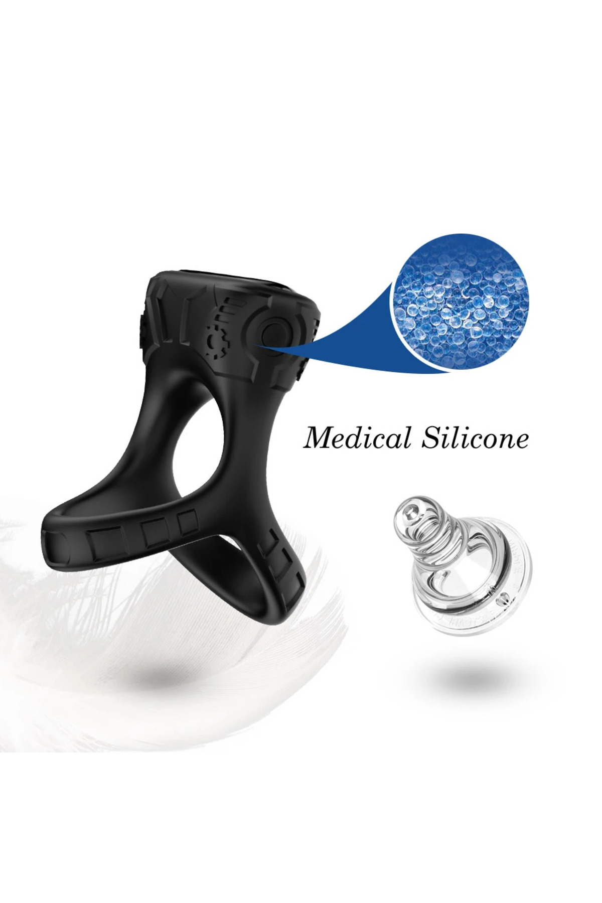 PRIME TOYS Rise Şarjlı Güçlü Titreşimli Su Geçirmez Klitoris Uyarıcı Testis ve Penis Yüzüğü - Görsel 8