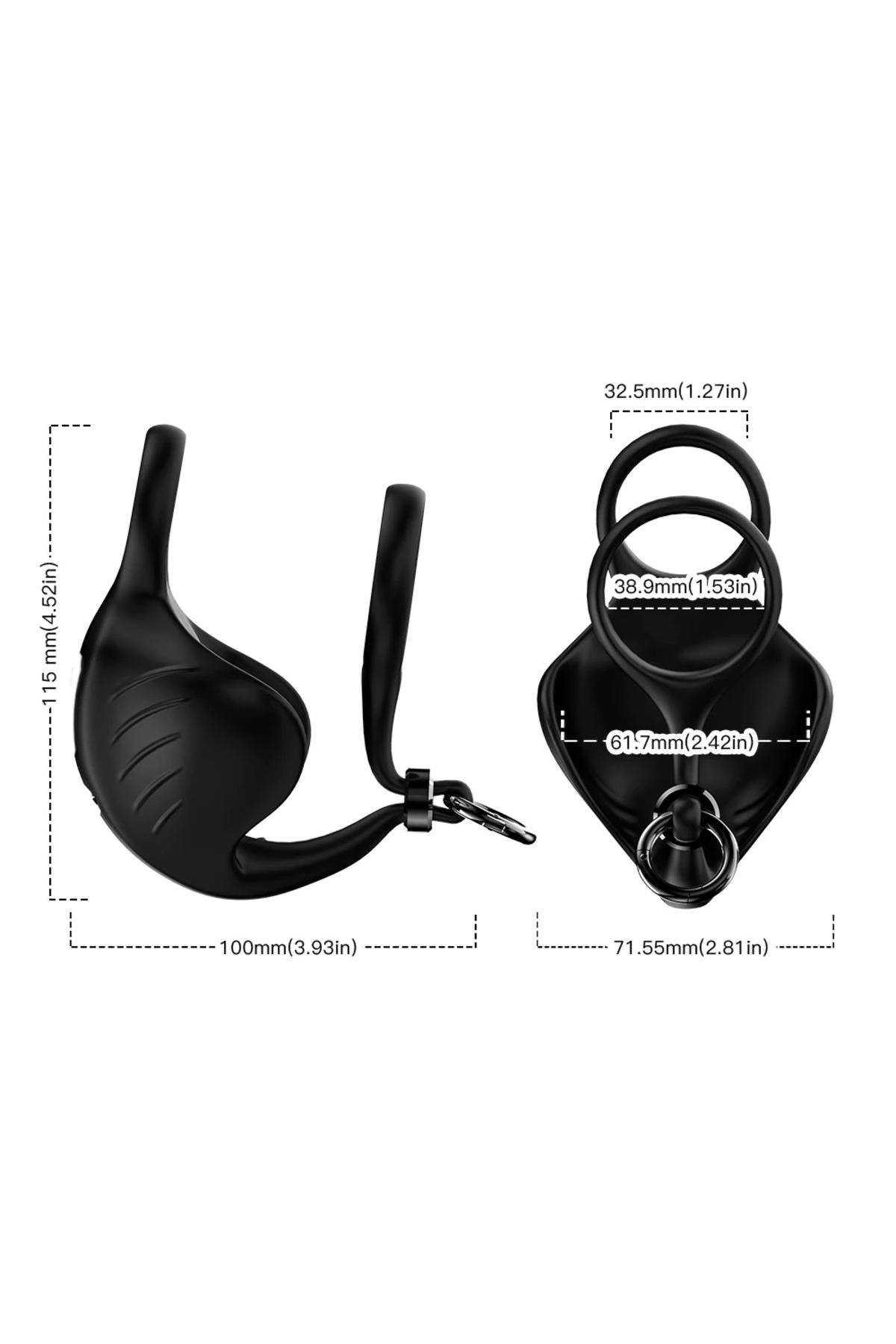 PRIME TOYS Lock Pro Şarjlı Güçlü Titreşimli Testis ve Penis Halkalı Testis Masaj Vibratörü - Görsel 7