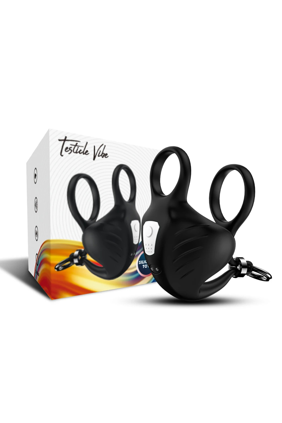 PRIME TOYS Lock Pro Şarjlı Güçlü Titreşimli Testis ve Penis Halkalı Testis Masaj Vibratörü - Görsel 8