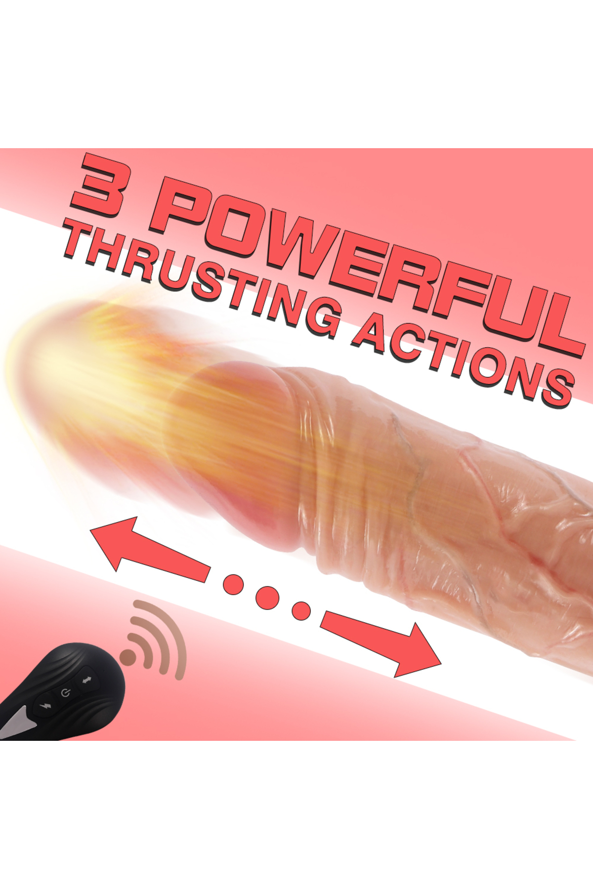 10 Titreşimli USB Şarjlı Gidip Gelmeli Vantuzlu Vibratör Penis - Görsel 4
