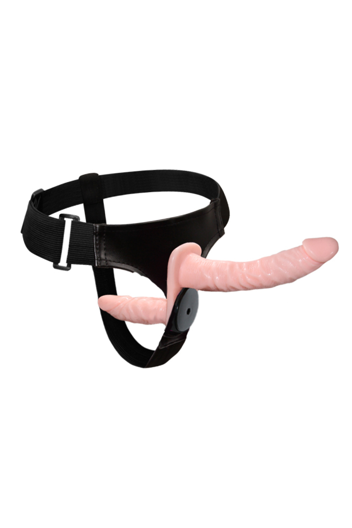 Double Belden Bağlamalı Anal Plug ve Realistik Titreşimli Penis - Görsel 2