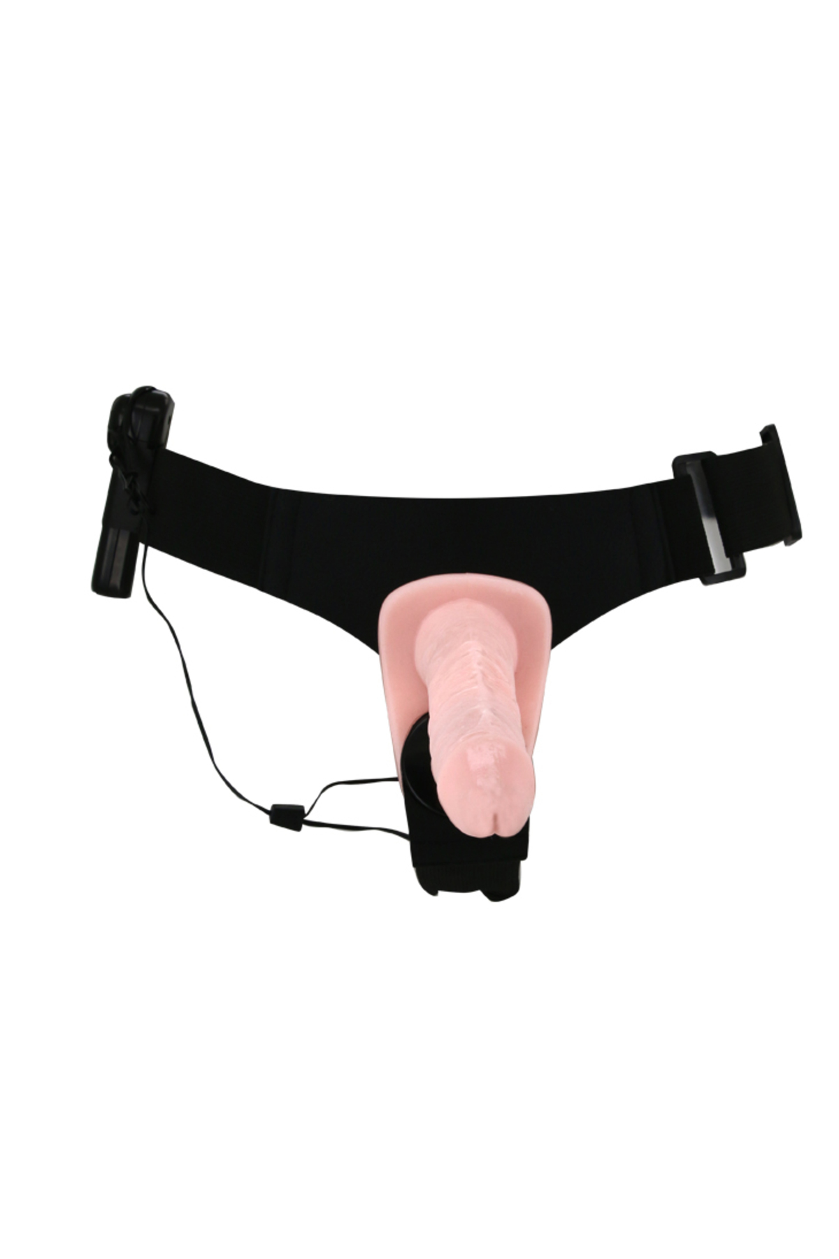 Double Belden Bağlamalı Anal Plug ve Realistik Titreşimli Penis - Görsel 3