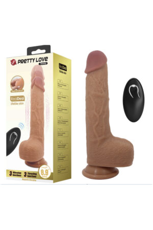 Soft Silikon Vibratör Titreşimli İleri Geri Hareketli Penis