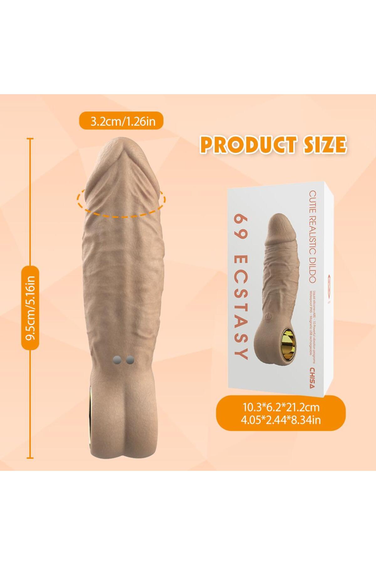 Chisa Cutie Realistic Titreşimli Mini Realistik Dildo - Görsel 4