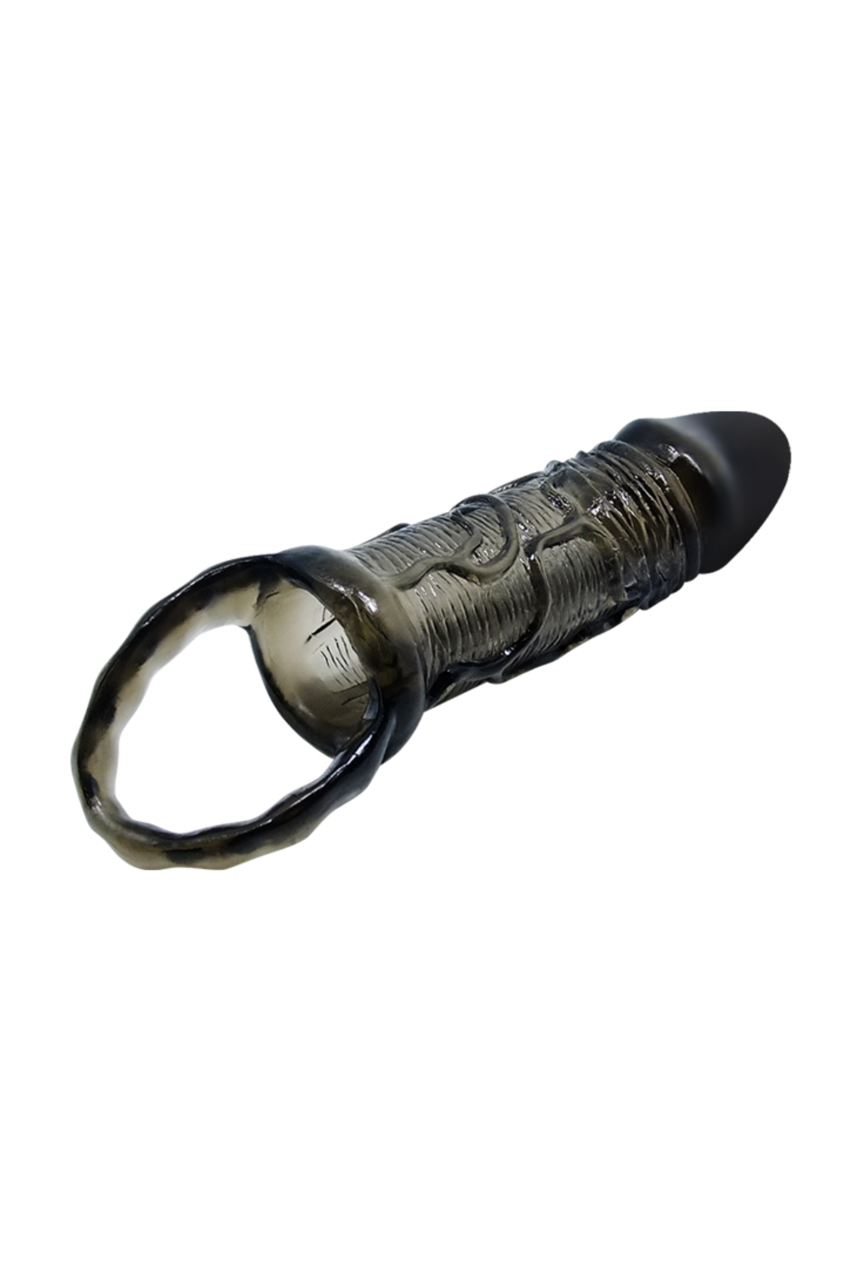 Breyden 16 CM Siyah Uzatmalı Silikon Penis Kılıfı Dildo - Görsel 2