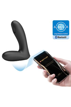 Telefon Uyumlu Silikon Anal ve Vajinal Masaj Aleti Mobil APP Uzaktan Kumandalı