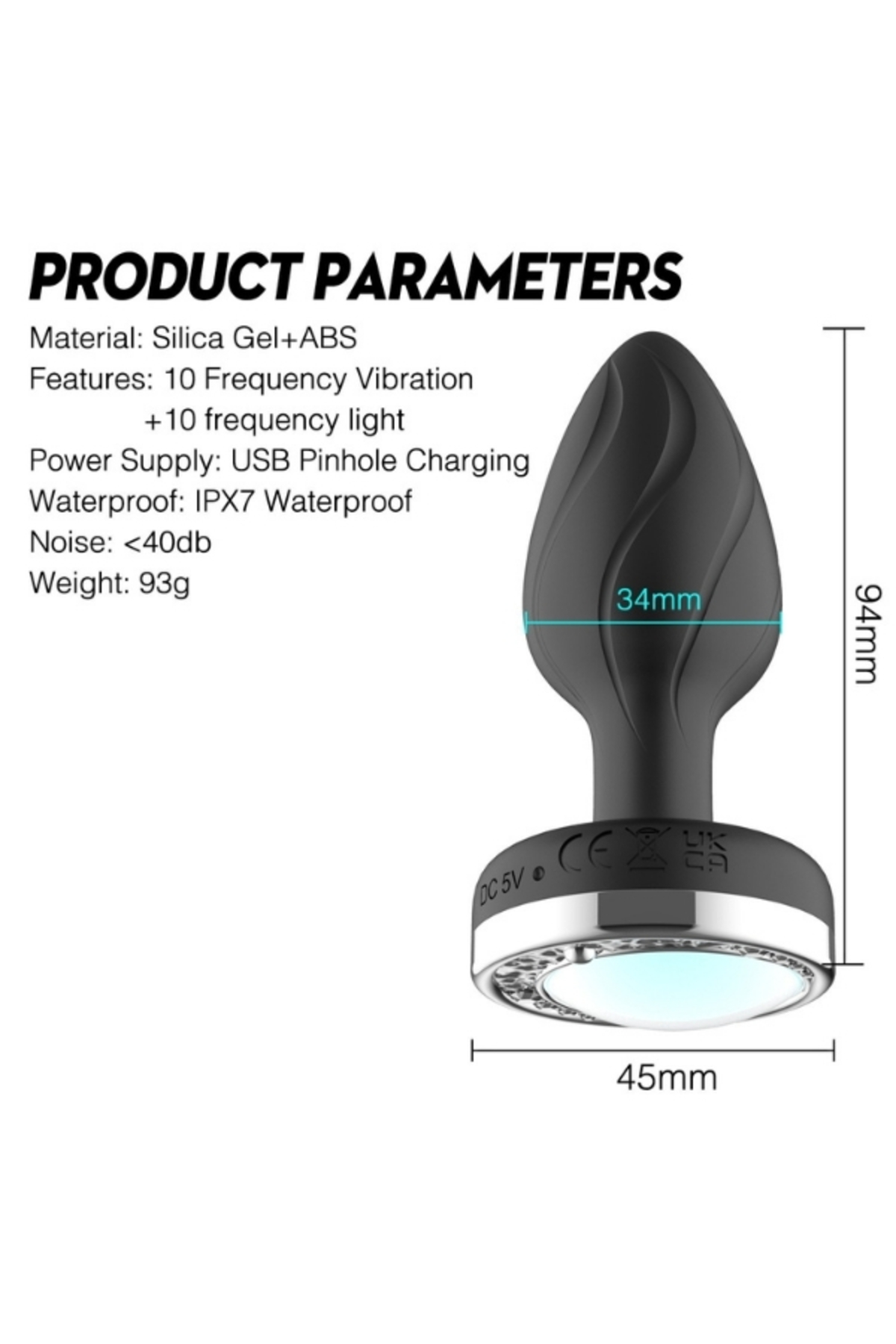 Ycxydr Telefon Kontrollü Titreşimli Anal plug - Görsel 2