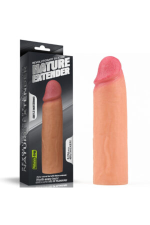 Add 1.5 İnç Revolutionary Silicone Nature Extender Penis Kılıfı