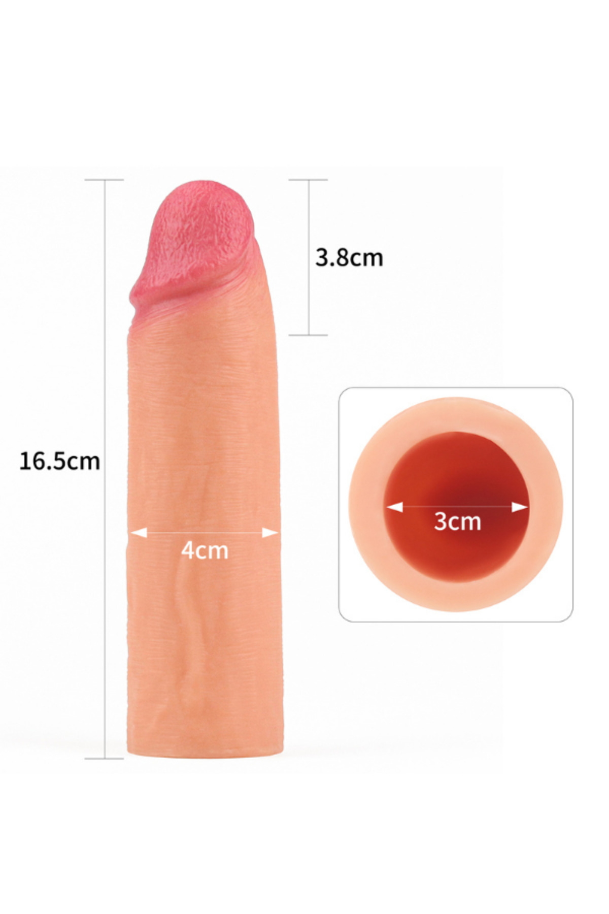 Add 1.5 İnç Revolutionary Silicone Nature Extender Penis Kılıfı - Görsel 3
