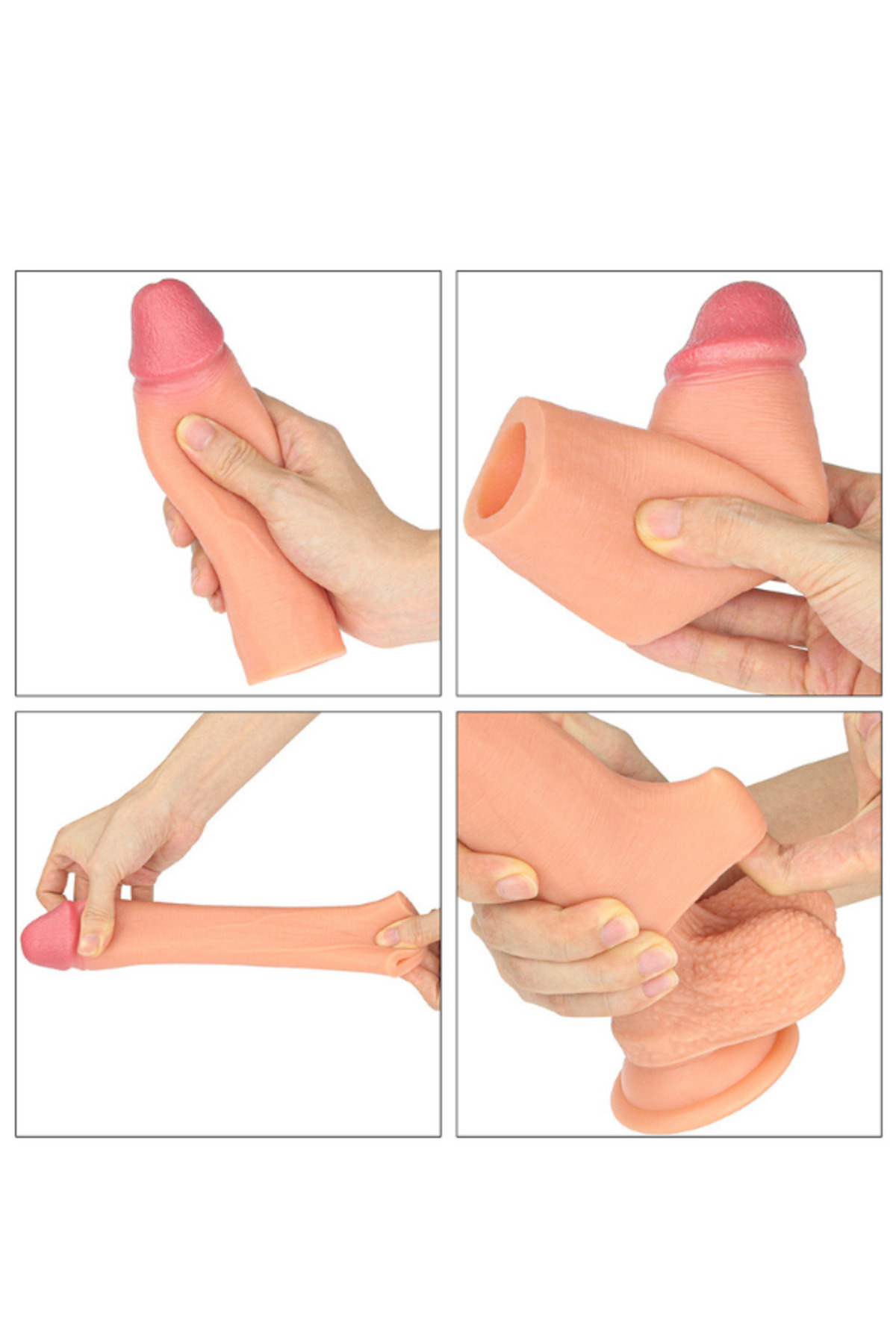 Add 1.5 İnç Revolutionary Silicone Nature Extender Penis Kılıfı - Görsel 5