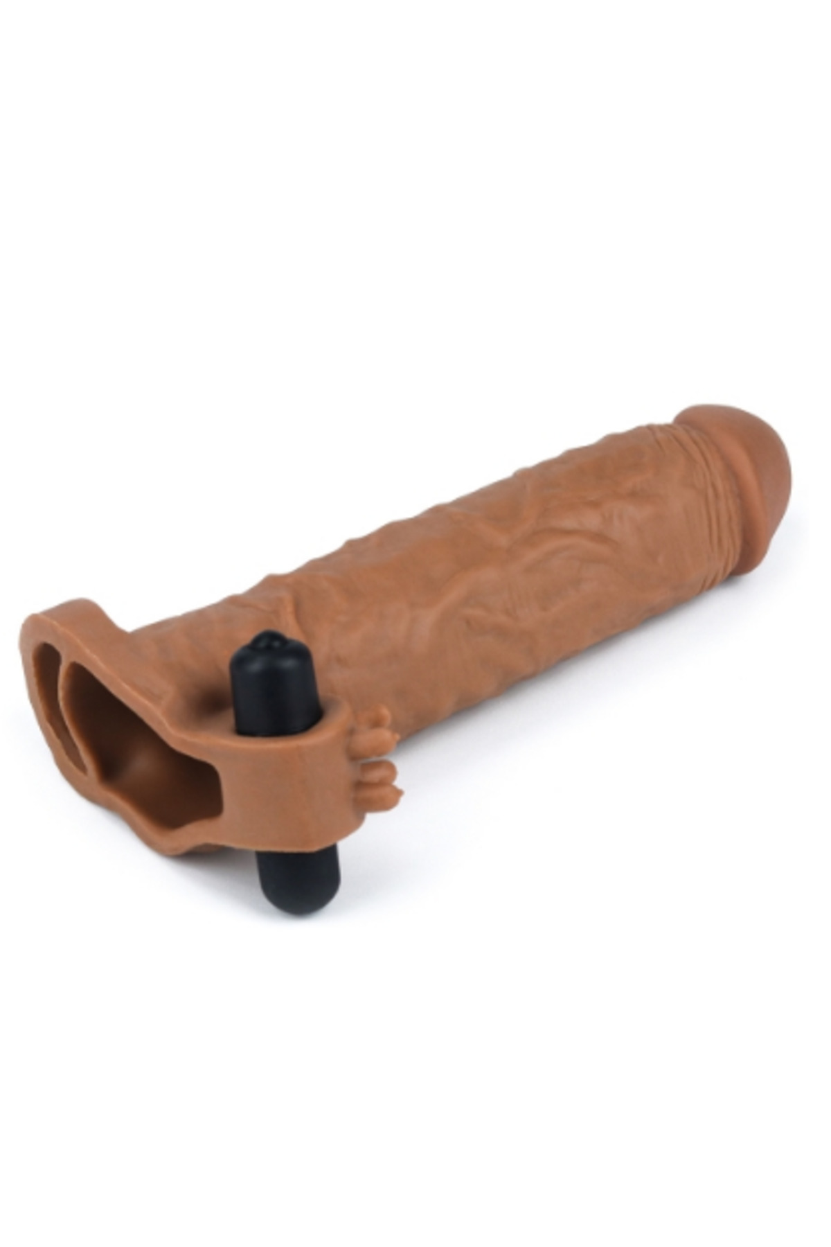 LOVETOY X-TENDER Realistik Titreşimli Uzatmalı Penis Kılıfı - Görsel 4