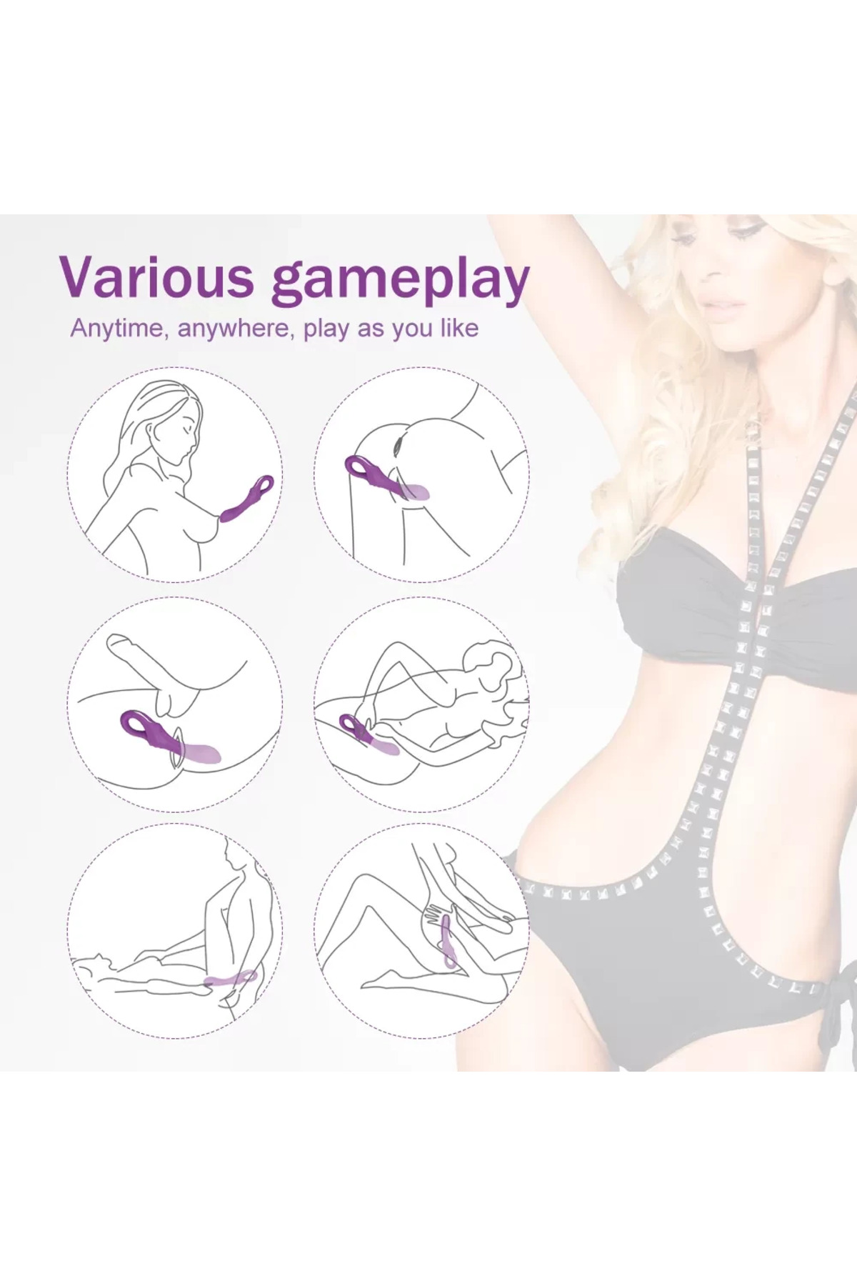 DAGGER Çift Katmanlı Bükülebilir Su Geçirmez G-Spot Uyarıcı Vibratör - Görsel 2