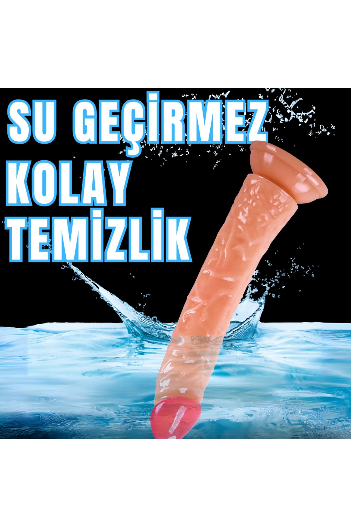UNIQUE Realistik Dokuda Dildo Vantuzlu Gerçekçi Yapay Penis 21 CM - Görsel 7