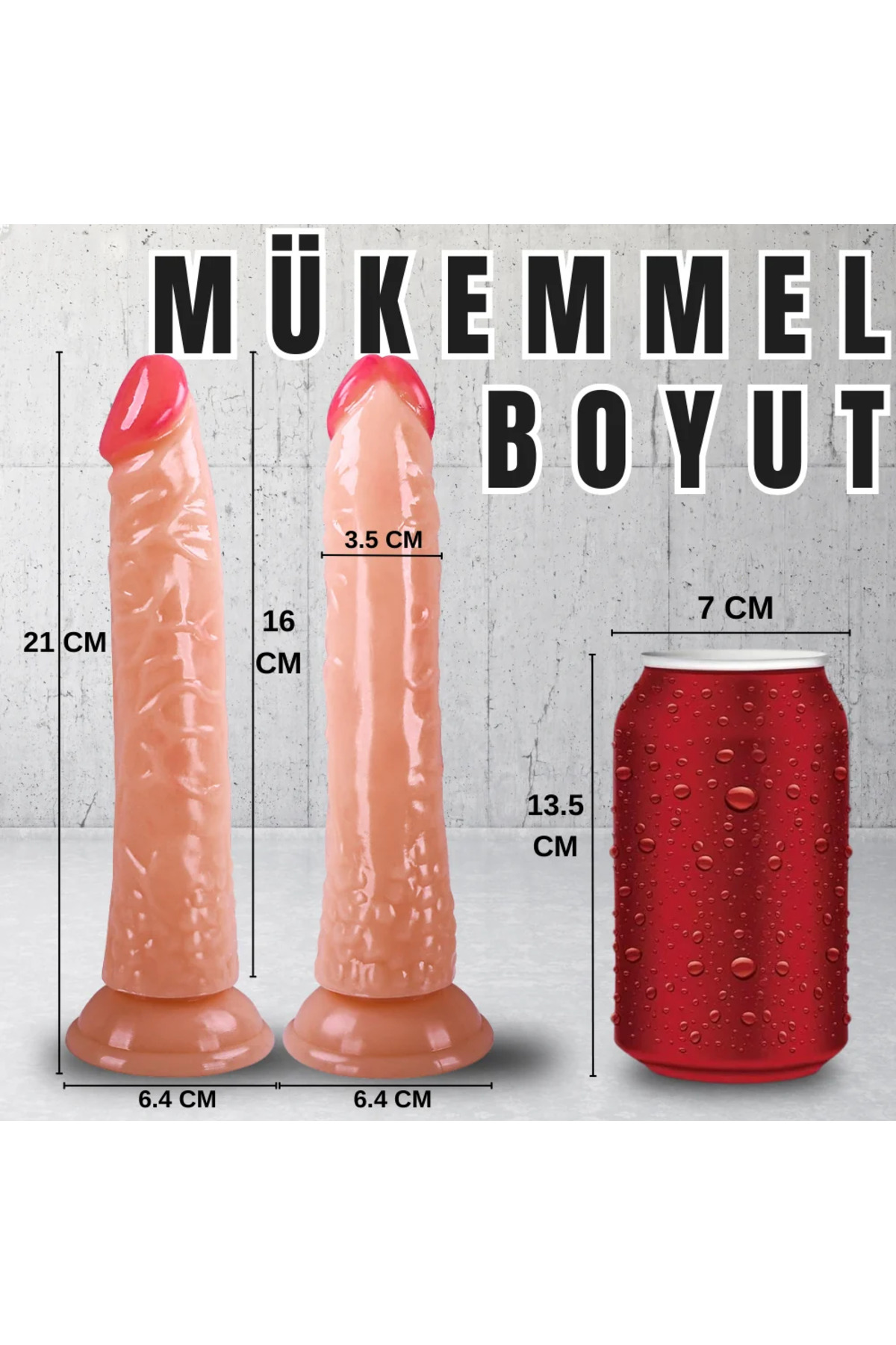 UNIQUE Realistik Dokuda Dildo Vantuzlu Gerçekçi Yapay Penis 21 CM - Görsel 8