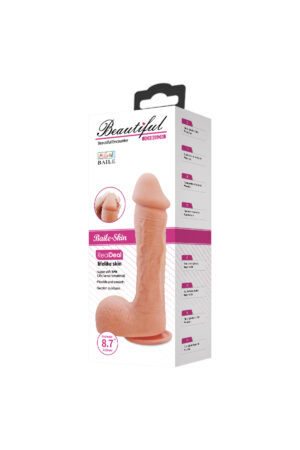 Beautiful 22 CM Realistik Kalın Vantuzlu Damarlı Dildo Penis