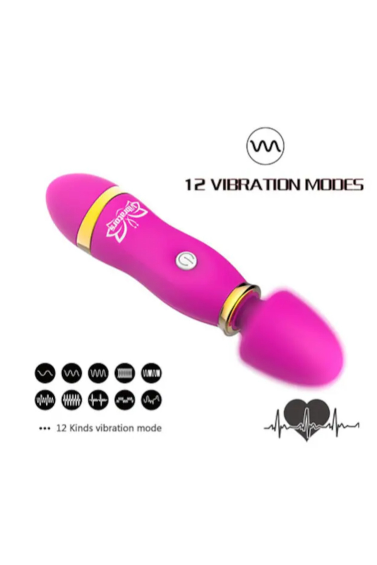 Titreşimli Vajina Klitoris Stimülatörü G-Spot Vibratör Kırmızı - Görsel 2