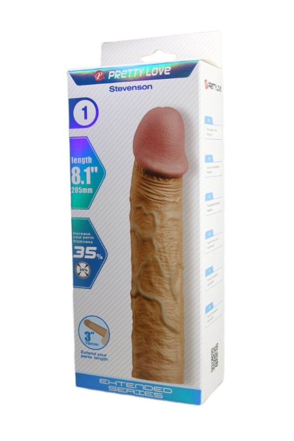 Stevenson Gerçek Hissiyatlı Uzatıcı Penis Kılıfı
