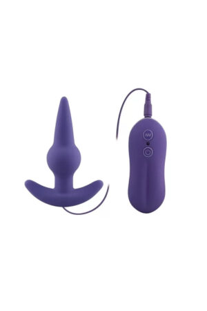 BULB PROBE Kumanda Kontrollü Güçlü Titreşimli Anal Plug Vibratör - Mor