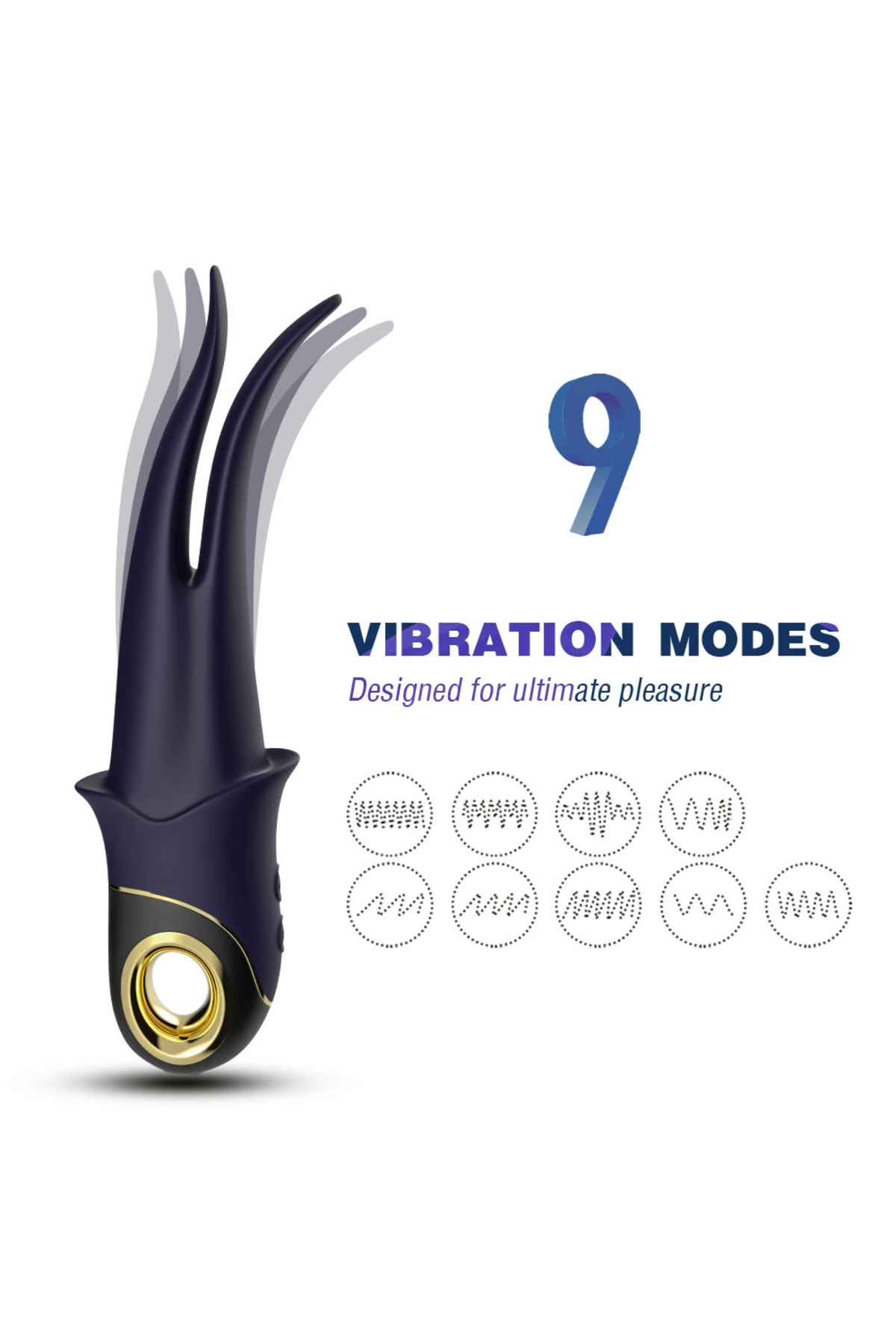 PRIME TOYS Shadow Şarjlı G Nokta ve Klitoris Uyarıcı Yeni Nesil Masaj Vibratör - Mor - Görsel 3