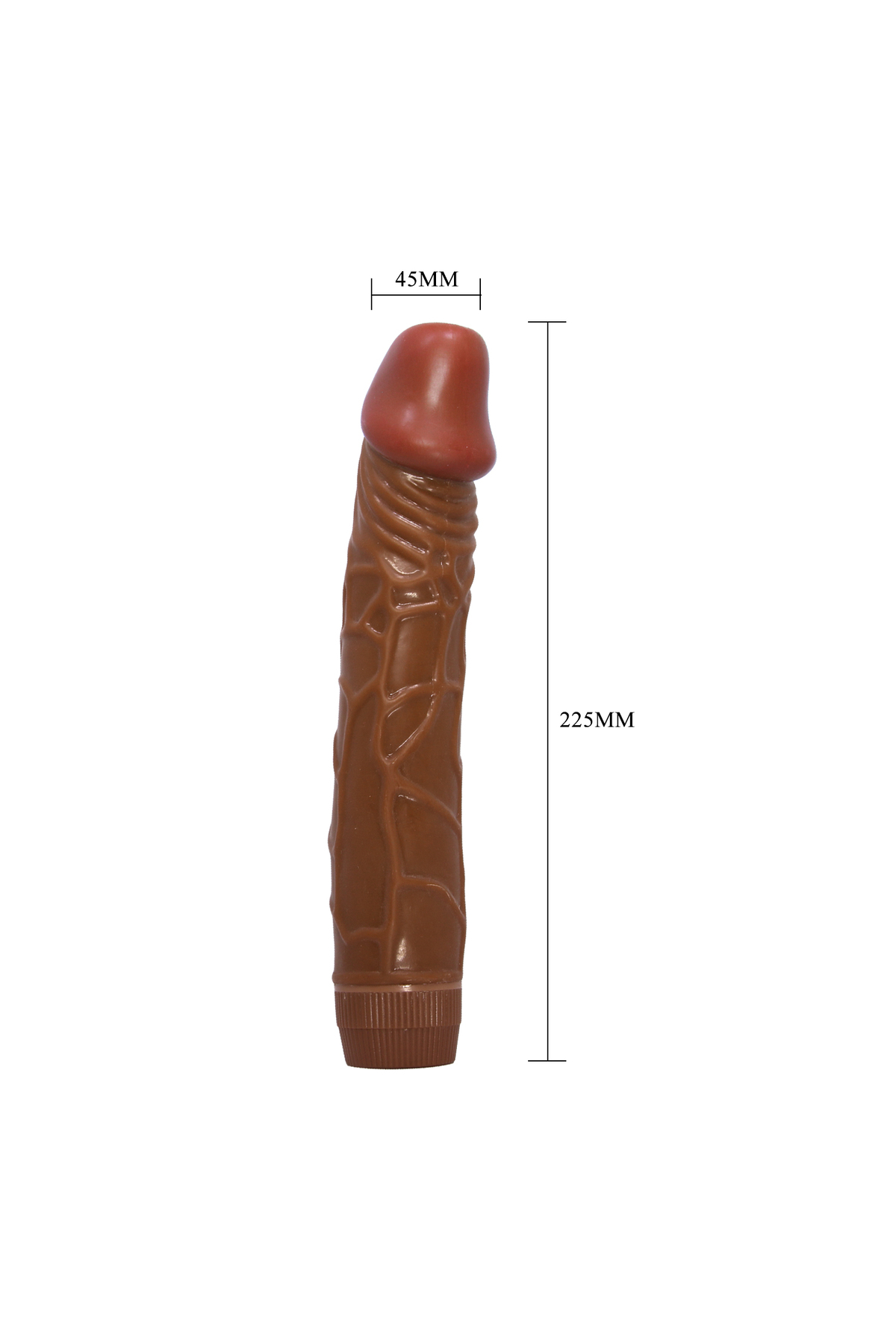 Güçlü Titreşimli 23 Cm Vibratör Realistik Dildo - Görsel 3
