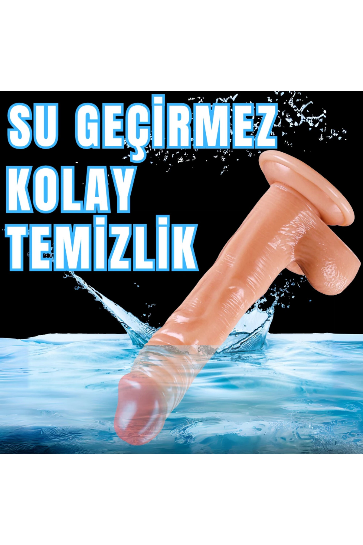 UNIQUE Realistik Dokuda Damarlı Dildo Vantuzlu Gerçekçi Yapay Penis 22 CM - Görsel 7