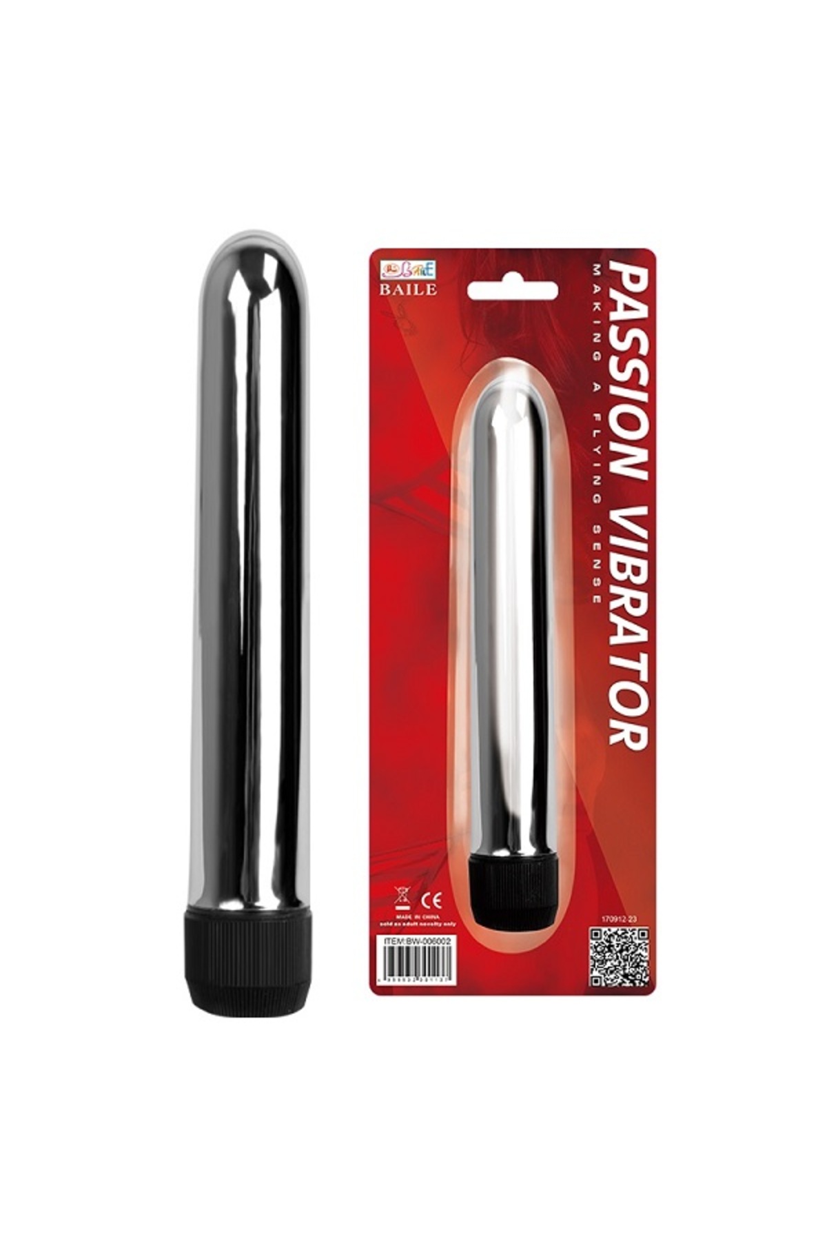 BL Titreşimli 17cm Metal Vibratör Anal Vajinal Dildo Penis Plug