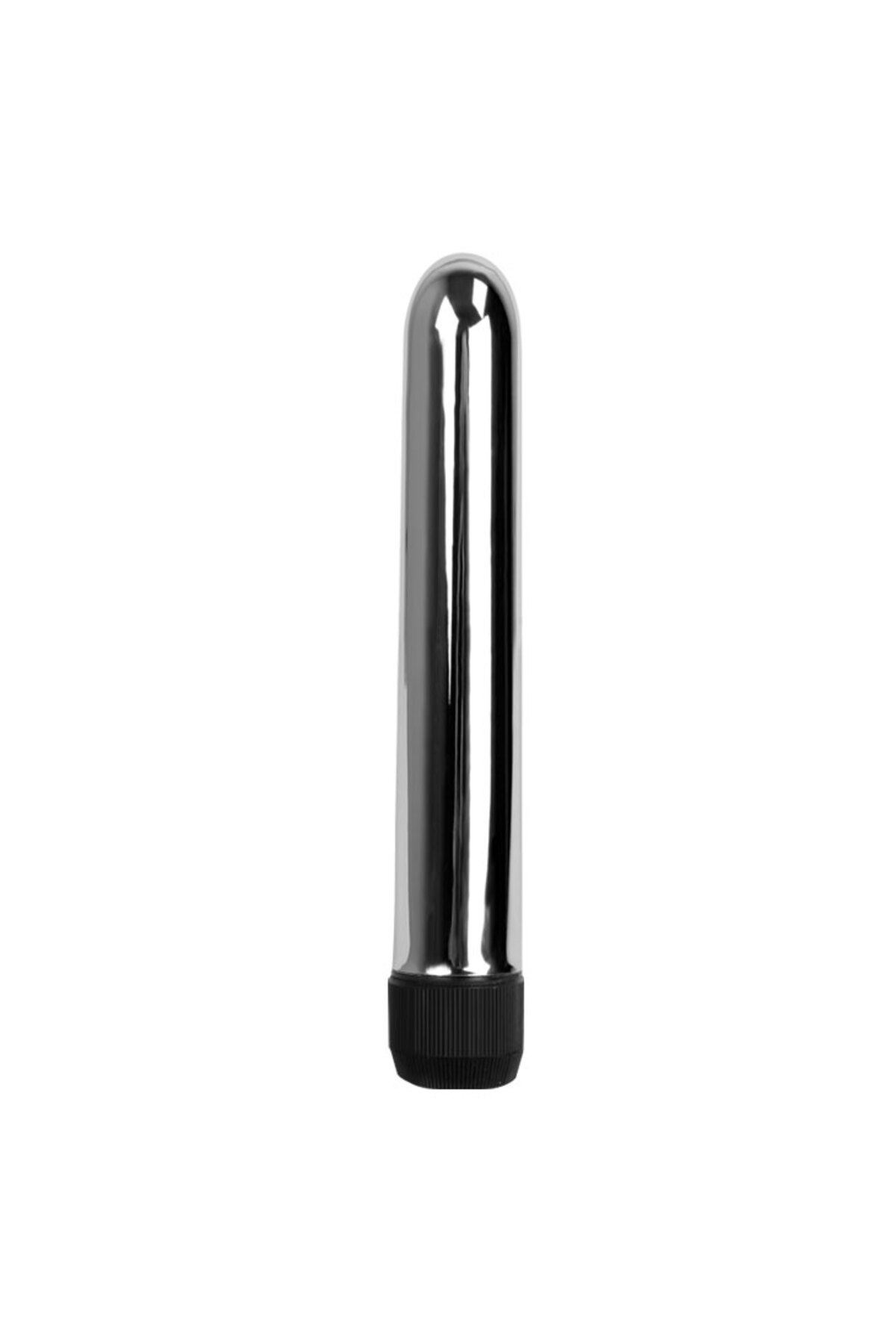 BL Titreşimli 17cm Metal Vibratör Anal Vajinal Dildo Penis Plug - Görsel 3