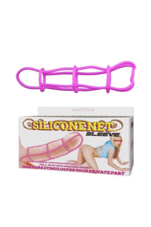 Net Sleeve Süper Kalite Silikon Penis Kılıfı Fantezi Penis Kafesi