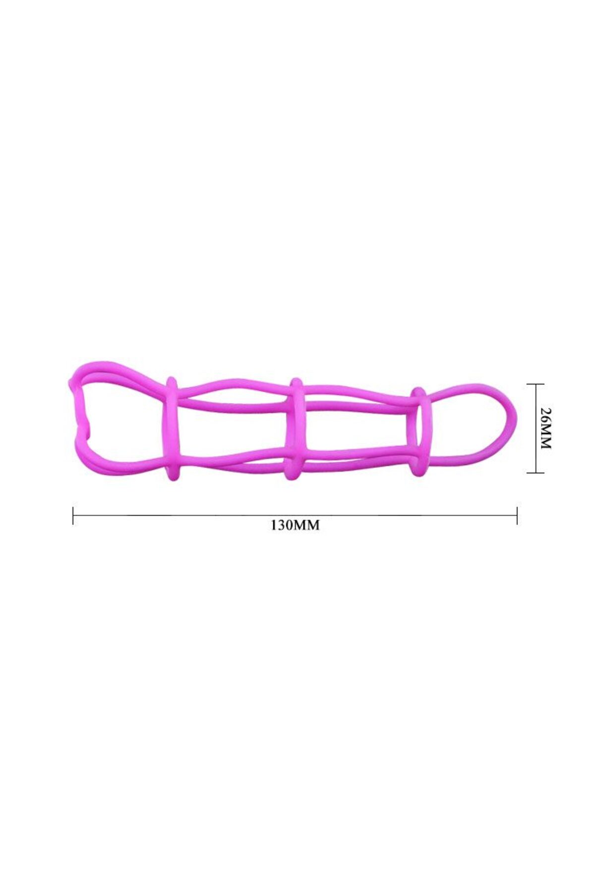 Net Sleeve Süper Kalite Silikon Penis Kılıfı Fantezi Penis Kafesi - Görsel 5