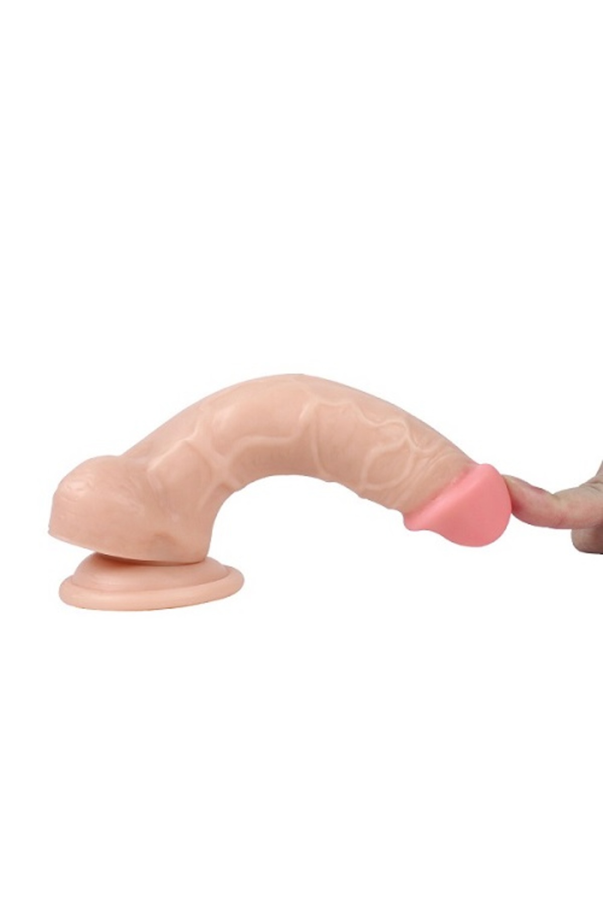 Adonis 17 CM Vantuzlu Gerçekçi Realistik Penis Anal Vajinal Dildo - Görsel 2