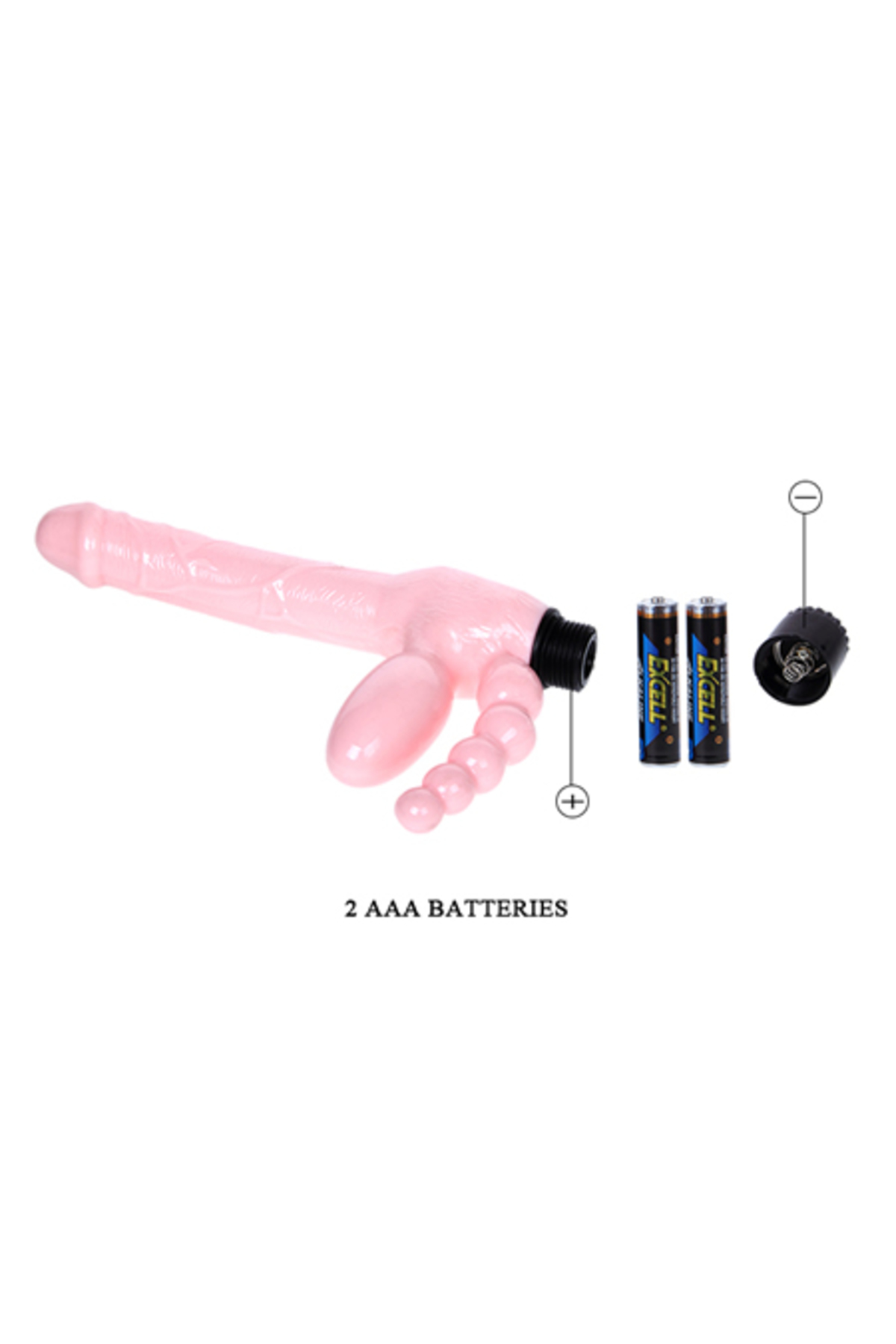 Çift Taraflı Strapon G-Spot Vibratör Anal Plug - Görsel 5