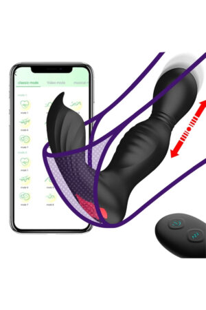 Uzaktan Kumandalı Telefon Kontrollü Şarjlı İleri Geri Hareketli Klitoris Uyarıcı Külot İçi Vibratör